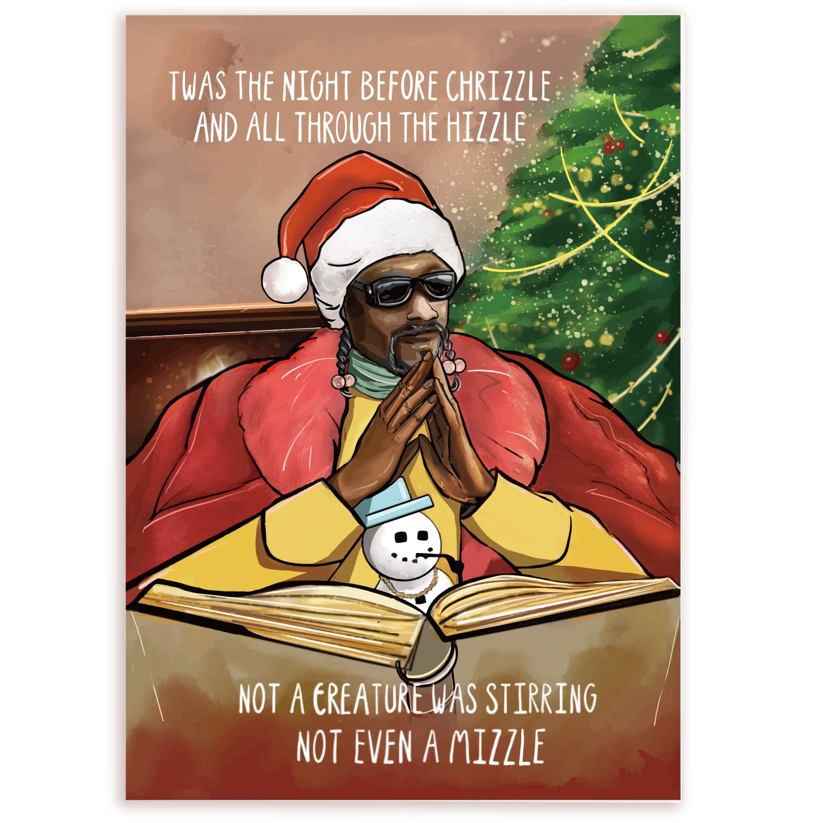Amazon.com : HEALSLA Funny Movie Christmas Card, Snoop Dogg